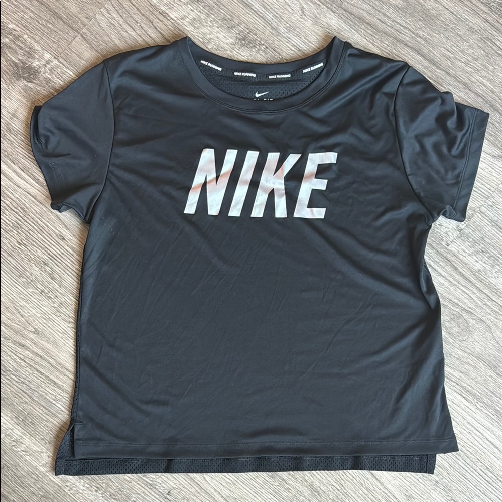 Nike Black T-Shirt With Mesh Back